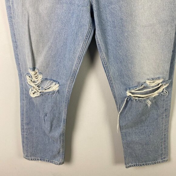 Agolde Riley High Rise Straight Crop Jeans Size 31 Clear Skies Light Wash - Picture 3 of 11